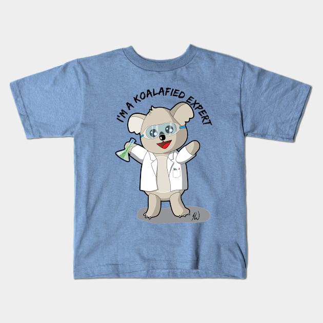 I'm a Koalafied Expert! Kids T-Shirt by EDubTease